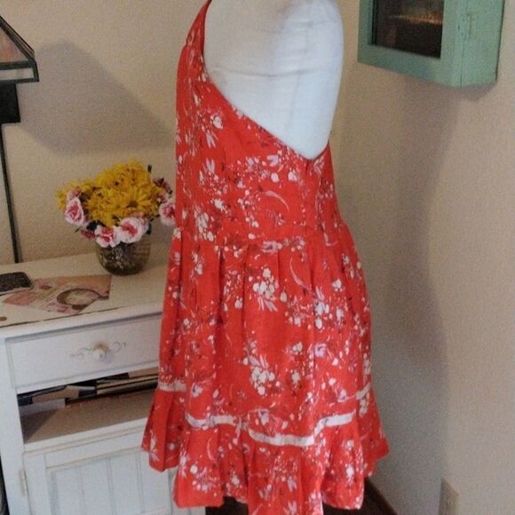 Urban Outfitters One Shoulder Linen Shift Dress - Picture 5 of 13